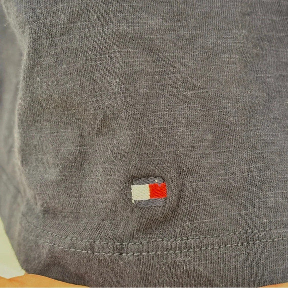 Tommy Hilfiger Floral Embroidered Off The Shoulder Top Peasant Boho Navy 1X NWT - Picture 14 of 14